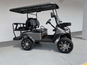 Charcoal Renegade Lifted Ultra Lithium Golf Cart 02